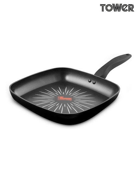 Tower Black Smart Start Forged 26cm Grill Pan (Y26639) | £26
