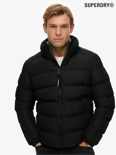 Superdry Black Sports Puffer Jacket (Y27103) | £90