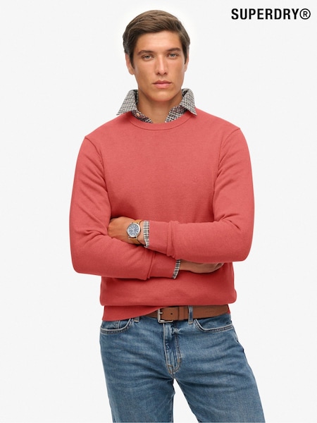 Superdry Pink Essentials Cotton Jumper (Y27115) | £45