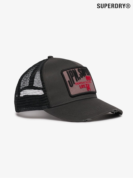 Superdry Black Dirt Road Cord Trucker Cap (Y27121) | £25