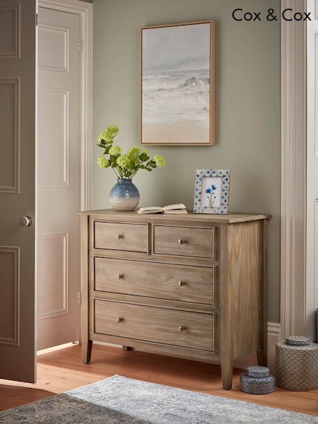 Cox & Cox Brown Camille Single Chest of Drawers (Y27206) | £795