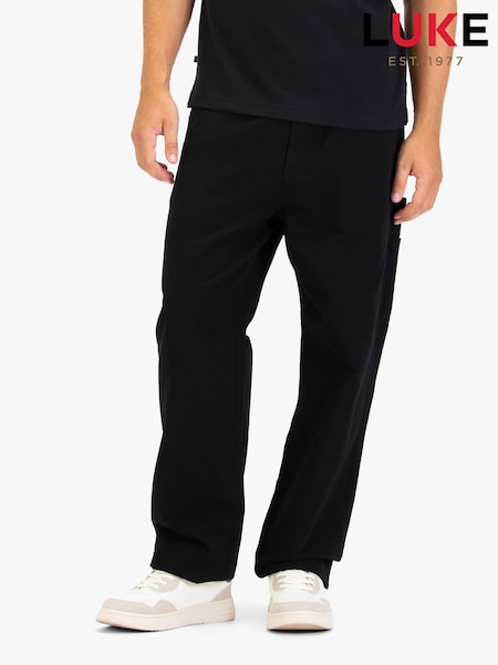 Luke 1977 Harlech Carpenter Black Trousers (Y27229) | £55