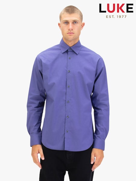 Luke 1977 Triple Crown Shirt Mauve Wine (Y27250) | £45