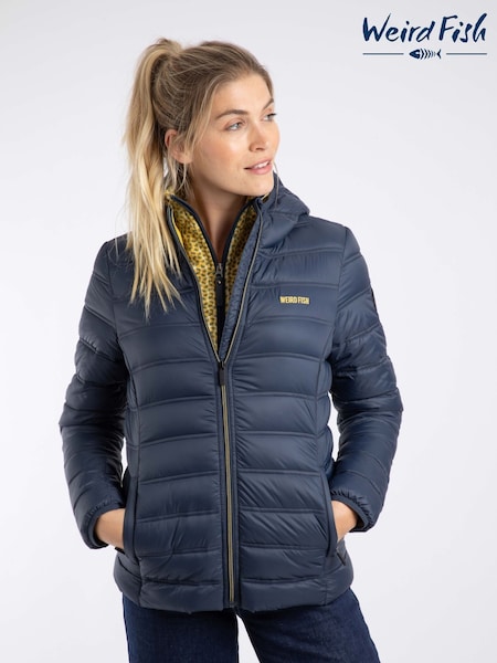 Weird Fish Blue Eshka Lightweight Padded Jacket (Y27277) | £80