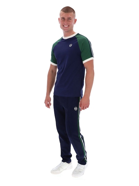 Sergio Tacchini Blue Hadow Ringer T-Shirt (Y27514) | £30