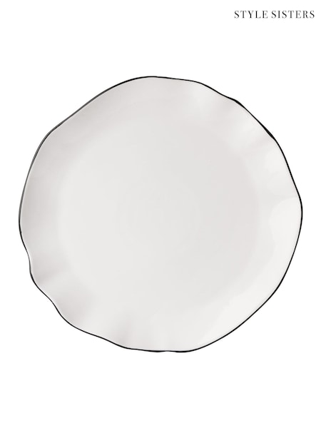 Style Sisters Set of 4 White Dinner Plates (Y27743) | £44