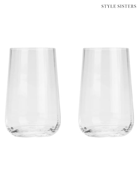 Style Sisters Set of 4 Clear Hi-Ball Glasses (Y27752) | £30