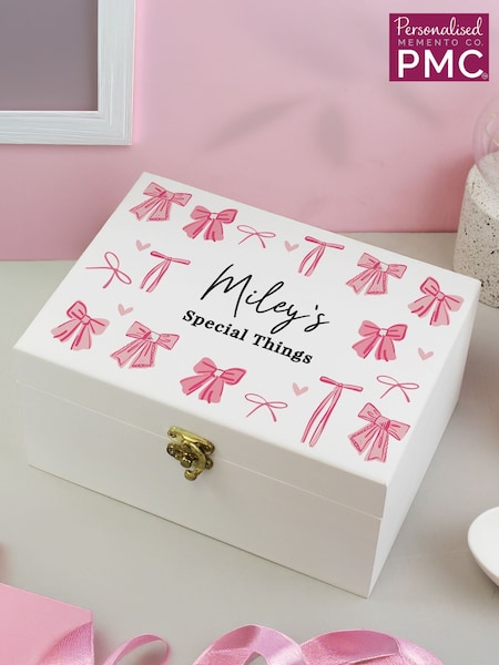 Personalised Bow Storage Box by PMC (Y28287) | £22