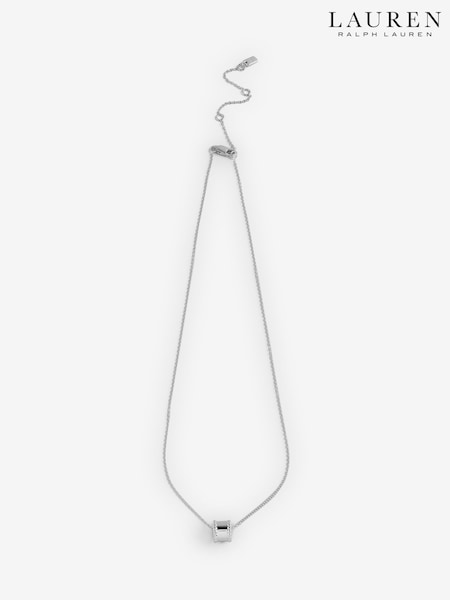 Lauren Ralph Lauren Silver Tone 16IN Ring Pendant Necklace (Y28328) | £135