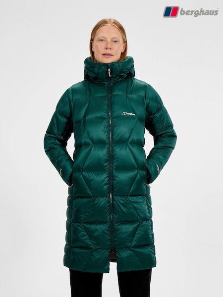 Berghaus Green Womens Explorer Long Down Jacket (Y28373) | £300