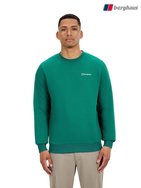 Berghaus Green Mens Logo Fl Crew Sweatshirt (Y28375) | £65