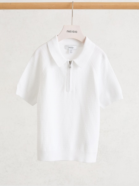 Reiss Optic White Estate Polo Shirt (Y28506) | £35
