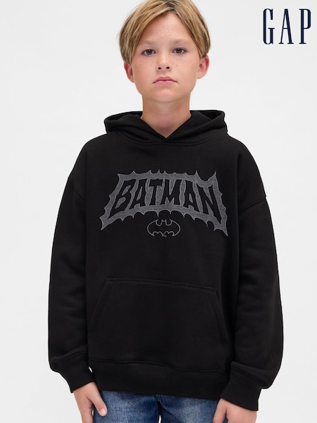 Gap Black VintageSoft Batman Hoodie (4-13yrs) (Y28650) | £35