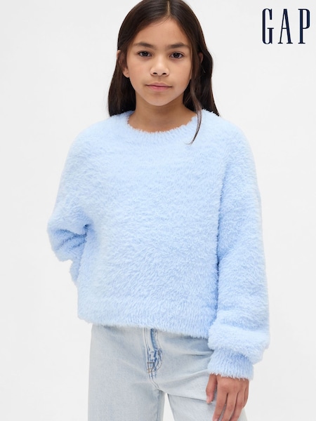 Gap Blue Eyelash Crew Neck Jumper (4-13yrs) (Y28776) | £25