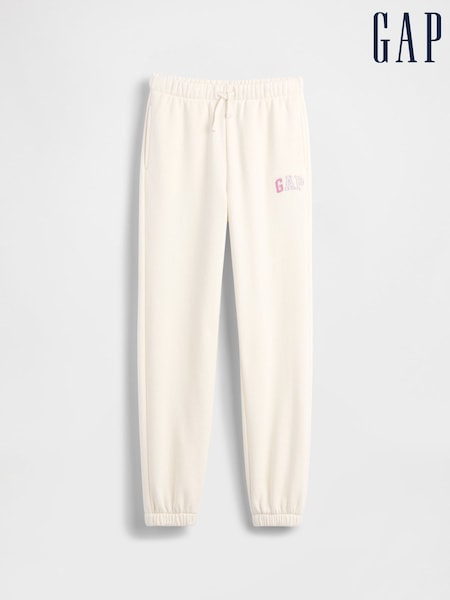 Gap White Relaxed Logo Joggers (4-13yrs) (Y28794) | £18