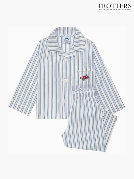 Trotters London Blue Henry Car Pyjama (Y29072) | £60 - £64