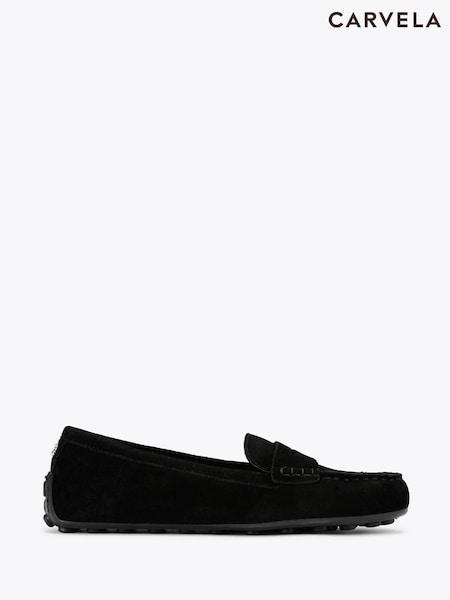 Carvela Comfort Black Avola Loafer Shoes (Y29149) | £139