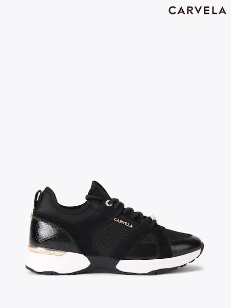 Carvela Black Tempo Trainers (Y29201) | £139