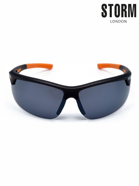 Storm Semi Rimless Polarised Black Sunglasses (Y29206) | £40