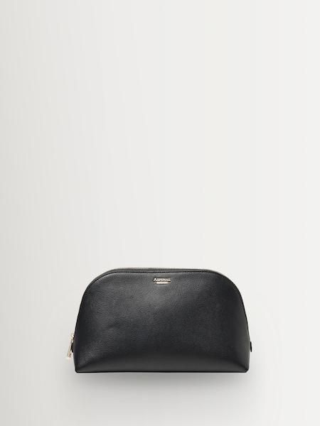 Aspinal of London Black Classic Toiletry Case Soft Saffiano (Y29212) | £125