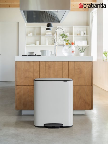 Brabantia White Bo Pedal Bin 2 x 30L (Y29229) | £165