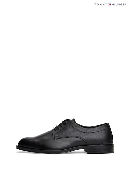 Tommy Hilfiger Black Leather Derby Shoes (Y29234) | £150