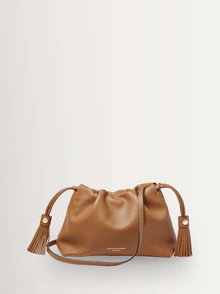 Aspinal of London Brown Hudson Large Pouch Pebble (Y29244) | £350