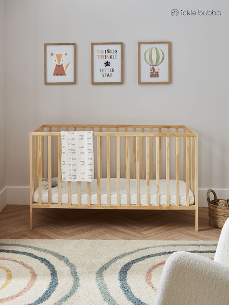 Ickle Bubba White Hartley Classic Cot and All Seasons Premium Pocket Mattress (Y29306) | £239