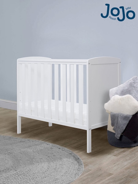 Ickle Bubba White Coleby Mini Cot Bed and Premium Pocket Sprung Mattress (Y29309) | £259