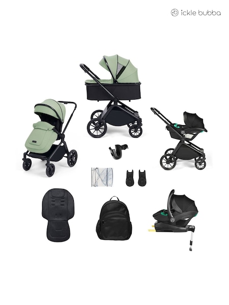 Ickle Bubba 12 Piece Sage Green Altima Travel System with Stratus isize (Y29312) | £549