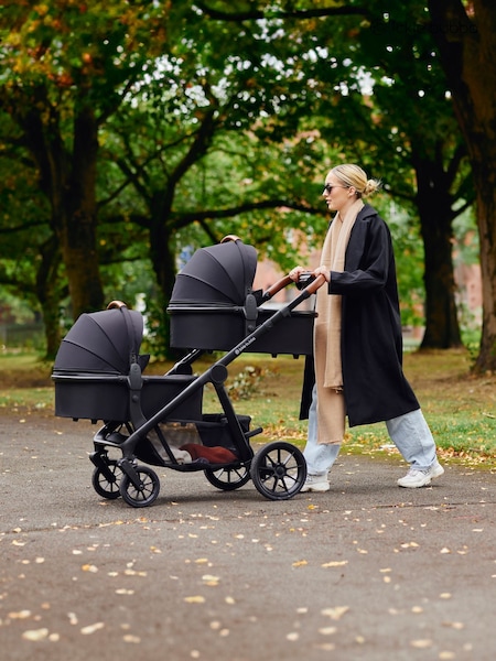 Ickle Bubba Black Virgo 18 Piece Travel System with iSize Cirrus Ca Cirrus Car Seat (Y29318) | £1,049