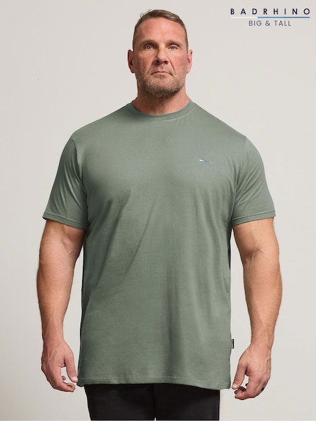 BadRhino Big & Tall Sky Blue 5 Pack Extra Long T-Shirts (Y29377) | £45