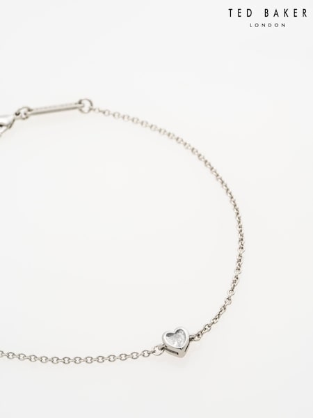 Ted Baker Silver Tone MELRAH: Crystal Adjustable Tennis Bracelet For Women (Y29396) | £28