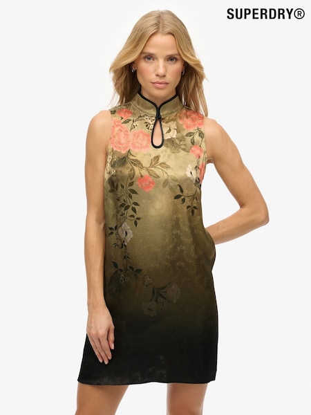 Superdry Green Jacquard A-Line Mini Dress (Y29455) | £65