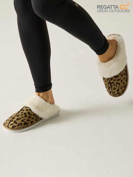 Regatta Brown Tulsy Boxed Cosy Lined Slippers (Y29519) | £30