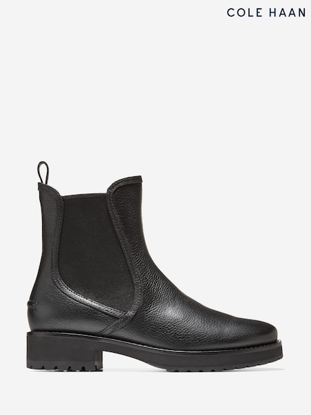 Cole Haan Lyndon Waterproof Chelsea Black Boots (Y29537) | £185