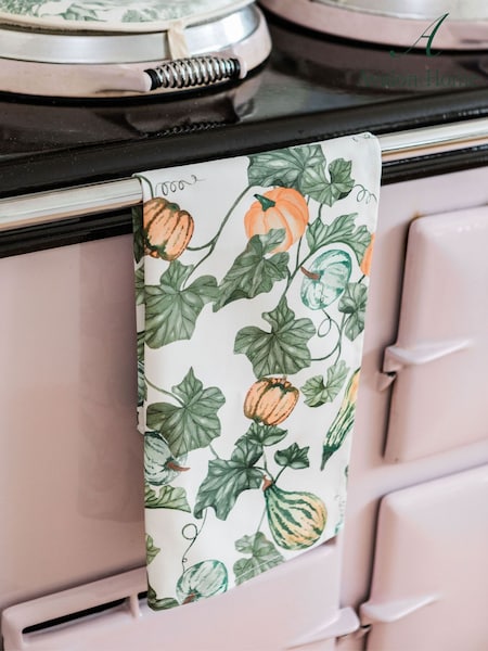 Avalon Home Green Fallen Gourds Tea Towel (Y29542) | £14