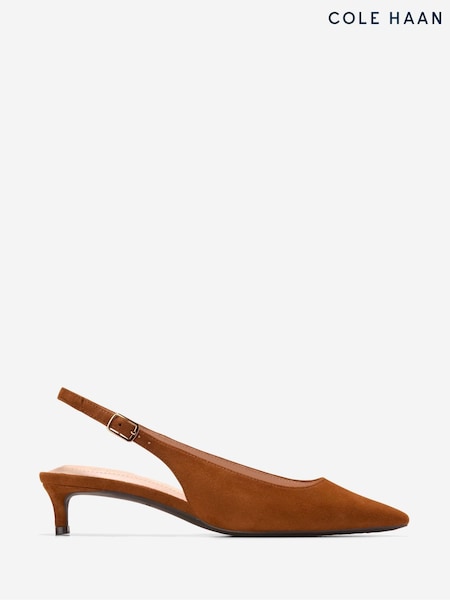 Cole Haan Go To Jocelyn Slingback Brown Pumps (Y29543) | £125