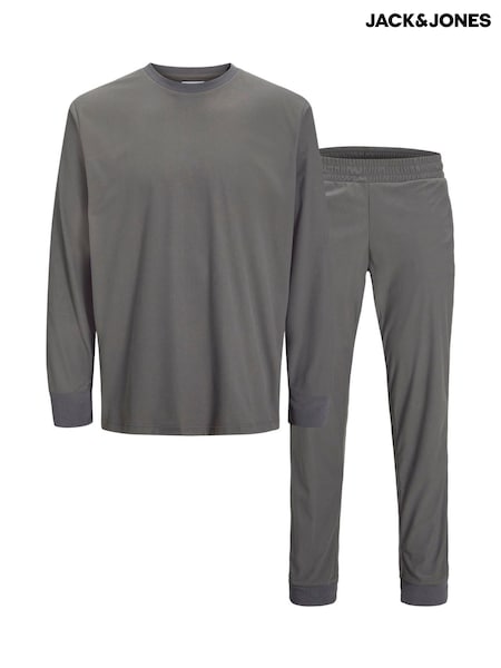 JACK & JONES Grey Long Sleeve Lounge Set (Y29865) | £22