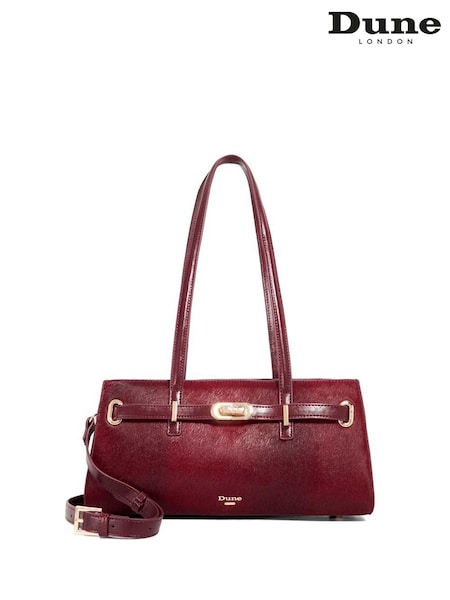 Dune London Red Depend East West Medium Tote (Y30149) | £129