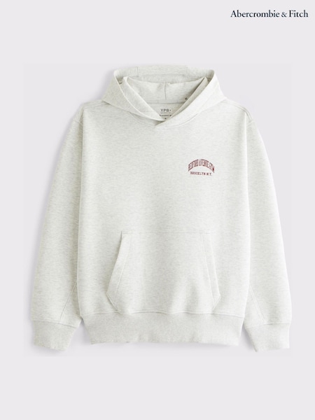 YPB Abercrombie & Fitch Ash Grey YPB neoKNIT MAX Popover Hoodie (Y30293) | £65