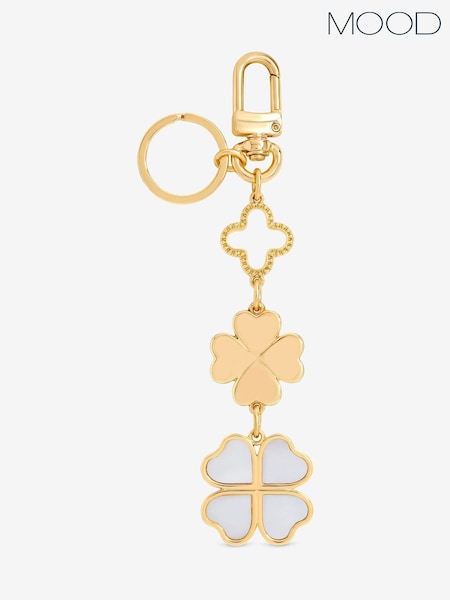 Mood Gold Clover Bag Charm (Y30495) | £17