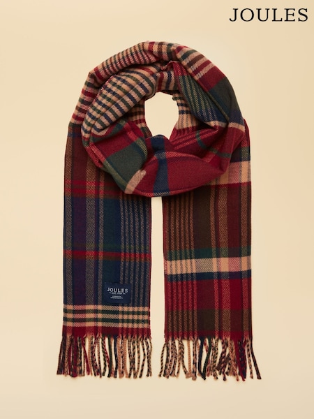 Burgundy Hotch Potch - Regular Joules Langtree Scarf