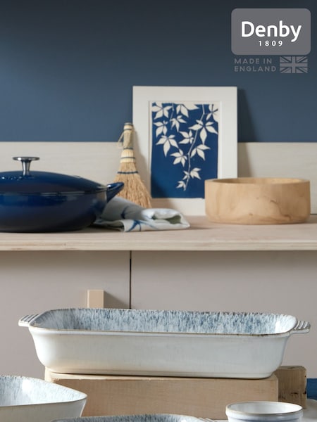 Denby Kiln Blue Large Rectangular Oven Dish (Y30783) | £65