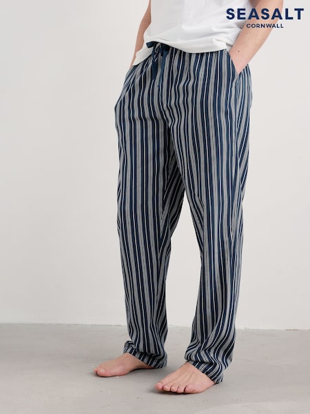 Seasalt Cornwall Blue Shipping Lights Pyjama Trousers (Y31286) | £46