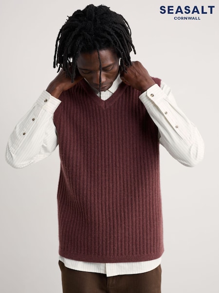 Seasalt Cornwall Brown Lowdy Vest (Y31308) | £80