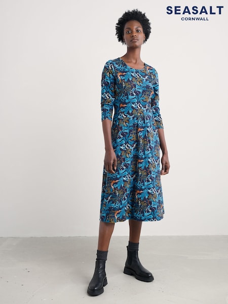 Seasalt Cornwall Dark  Blue April Dress (Y31330) | £66