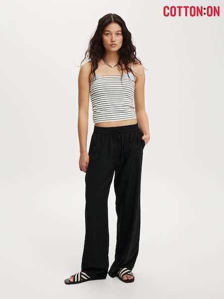 Cotton On Black Haven Wide Leg Trousers (Y31339) | £30