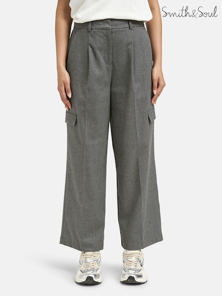 Smith & Soul Grey Cargo Trousers (Y31350) | £105