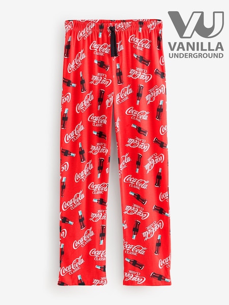 Vanilla Underground Red Coca Cola Logo 100% Cotton Lounge Trousers (Y31388) | £20